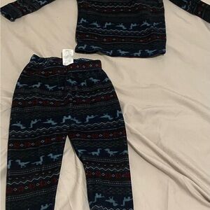 Dreamers Navy Blue and Red Patterned Infant Sleep Wear